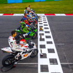Photograph of all the world champions of the various categories of the World Championship Superbike