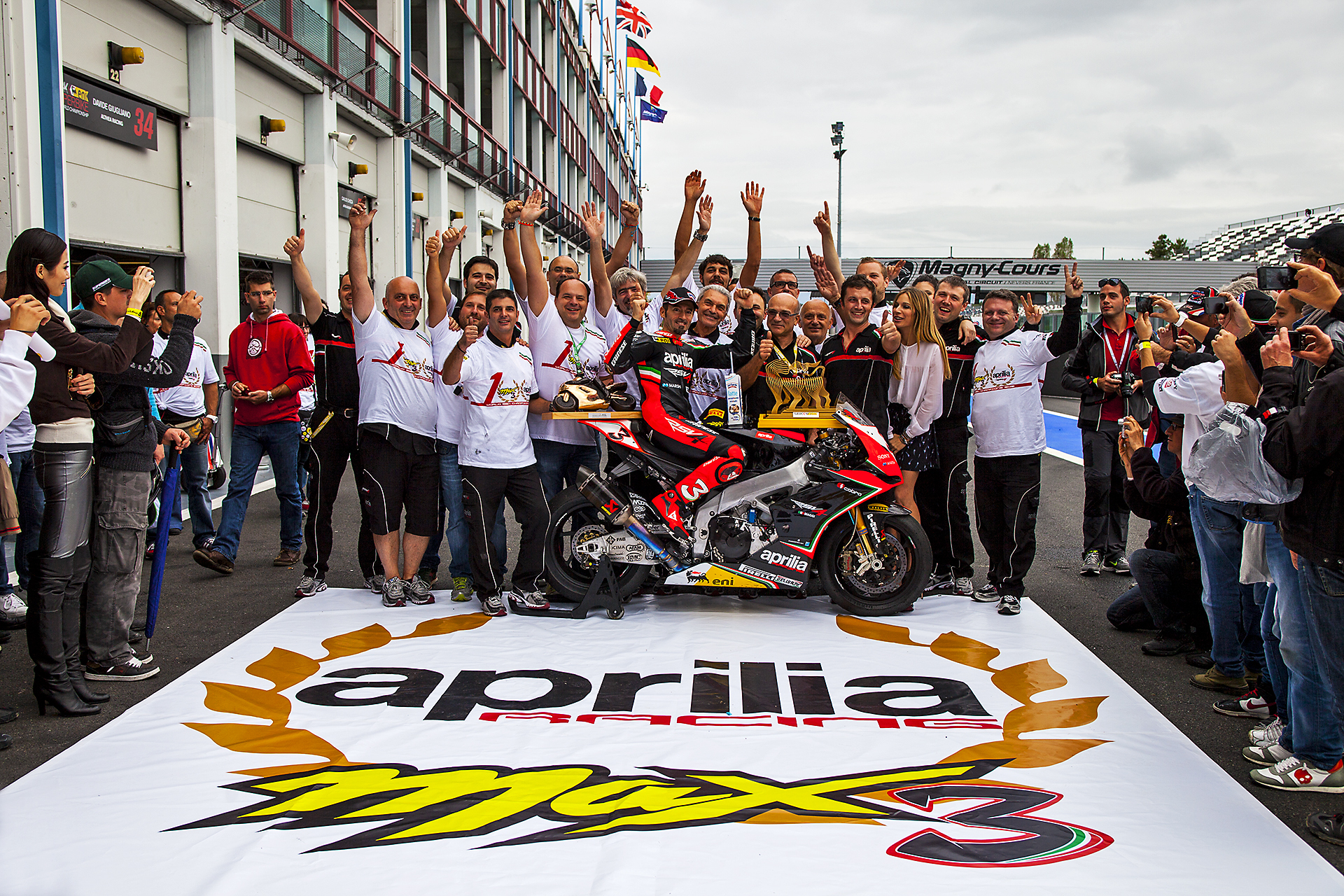 Image Max Biaggi. Aprilia Racing Sbk World Championship 2012 Photo By Foto ReD Photographic Agency